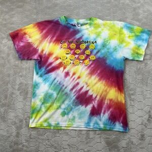 Vintage Smiley Face Do The Macarena Tie Dye Shirt - Sz Youth Large - Adult S
